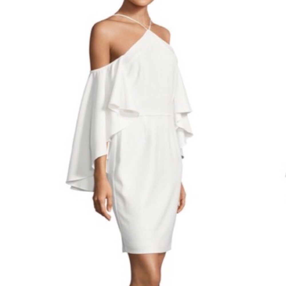 Alexia Admor | White Ruffled Midi Dress - M3
